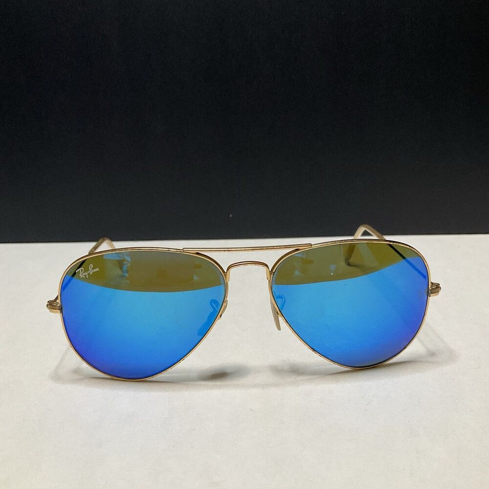 Ray Ban RB 3025 Aviator Large Metal 112/17 Blue Polarized Sunglasses Frames